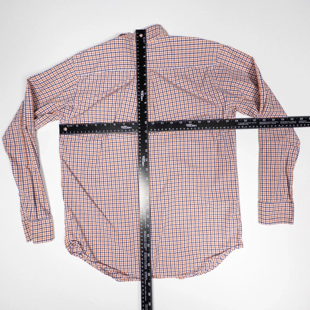 Ralph Lauren Button‎ Down Shirt Plaid Check Long Sleeve Kids Boys Size L (14-16)